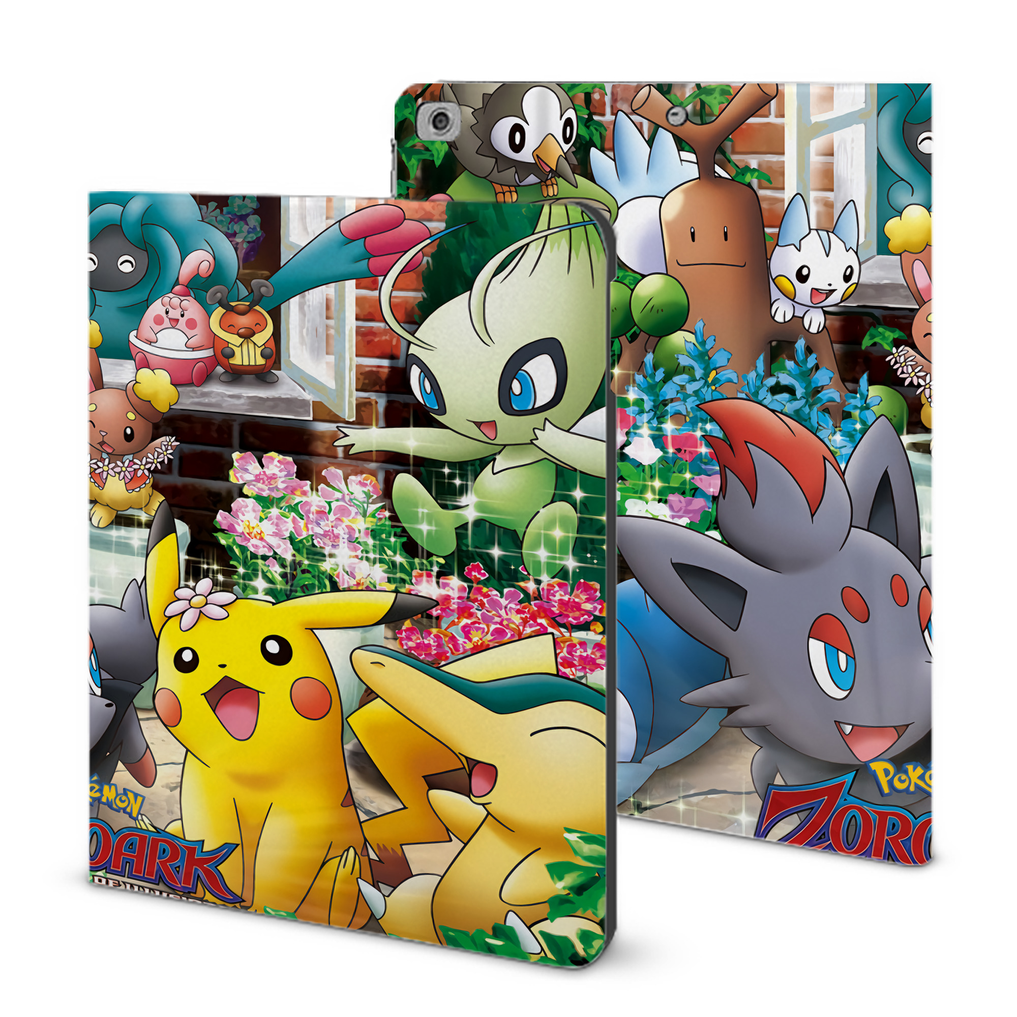 （画像用） ポケットモンスター Pokémon IPad ケース ブック型 PUレザー TPU 耐衝撃 軽量 薄型 ペン収納なし 全面保護 IPad 各モデル対応